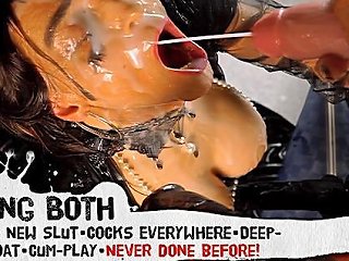 36 New Slut Huge Cocks Deepthroat Cum Play Cum Bath You Have Never Seen Before Being Both